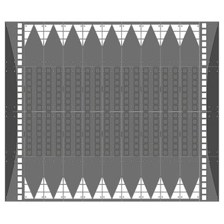 GAMMA Plateaux traversants - SET D - 4000 x 4950 x 80 mm