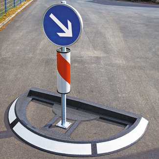 GAMMA Poteau de signalisation – 1550 x Ø 60 mm – avec platine