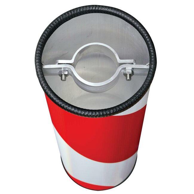 GAMMA Reflecterende koker - 500 x Ø 160 mm - rood/wit - rechts
