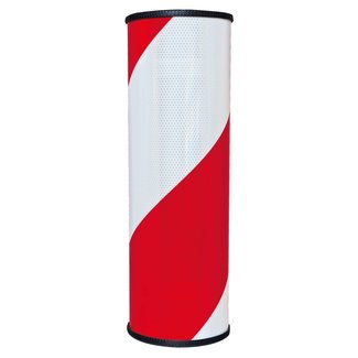 GAMMA Tube réfléchissant – 500 x Ø 160 mm – rouge/blanc – gauche