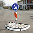 GAMMA buitenring verkeerseiland - 2000 x 1200 x 150 mm - grijs/wit