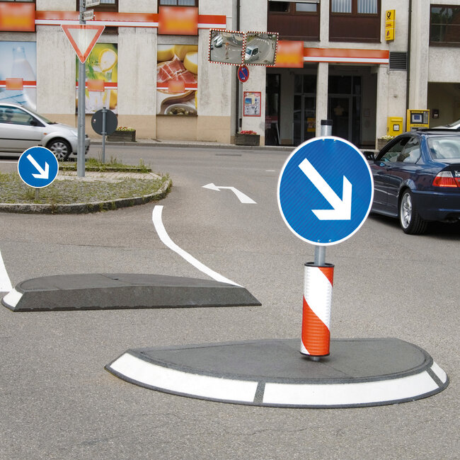 GAMMA Vulplaten verkeerseiland - 1320 x 660 x 120 mm - grijs