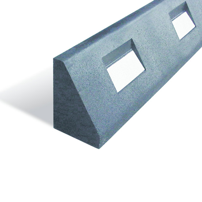 GAMMA Elastische boordsteen - 1250 x 150 x 100 mm - zwart/wit