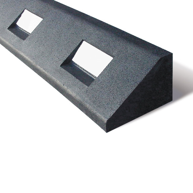 GAMMA Bordure élastique – 1250 x 150 x 100 mm – noir/blanc