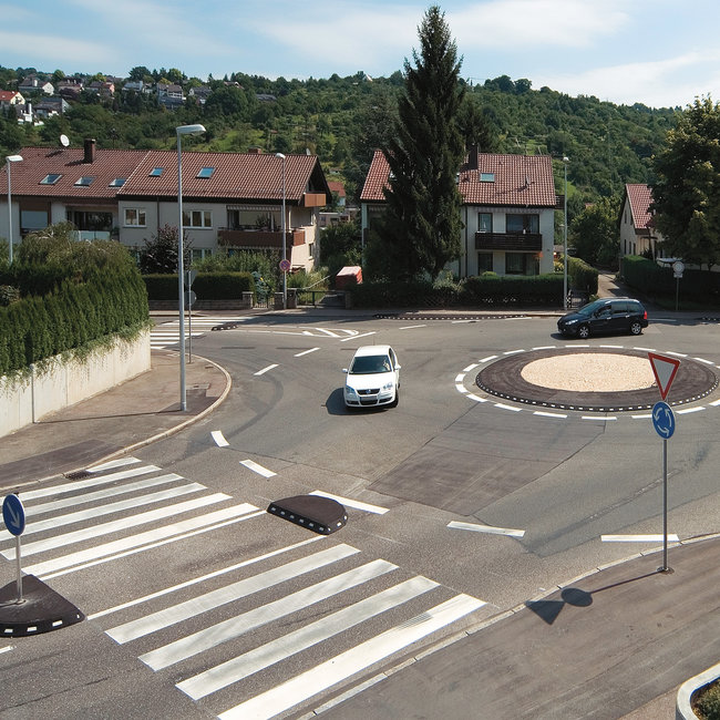 GAMMA Elastische boordsteen - 1250 x 150 x 100 mm - zwart/wit