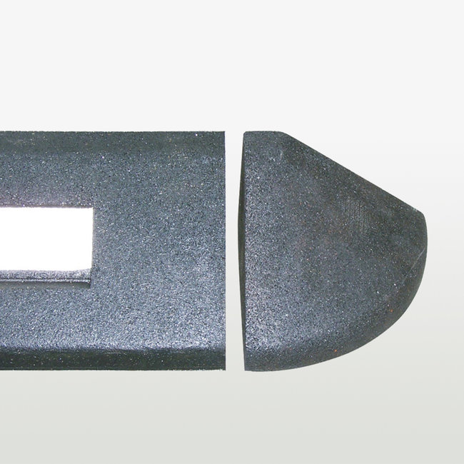 GAMMA Bordure élément terminal haut - 100 x 150 x 100 mm - noir/blanc