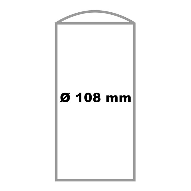 CITY RVS paal BERLIN - 1200 X Ø 108 mm - inbetonneren