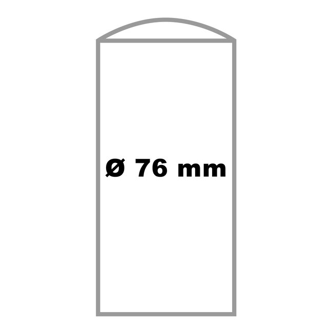 CITY RVS paal BERLIN - 1200 X Ø 76 mm - uitneembaar - Δ slot