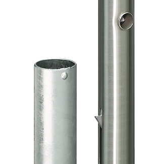 CITY Borne en inox BERLIN – 1200 x Ø 108 mm – amovible – Δ  serrure