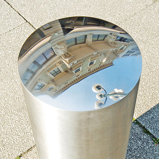 CITY Borne en inox BERLIN XL – 1000 x Ø 204 mm – à bétonner