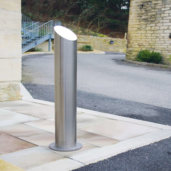 CITY Borne en inox BERLIN 45 – 900 x Ø 108 mm – sur platine