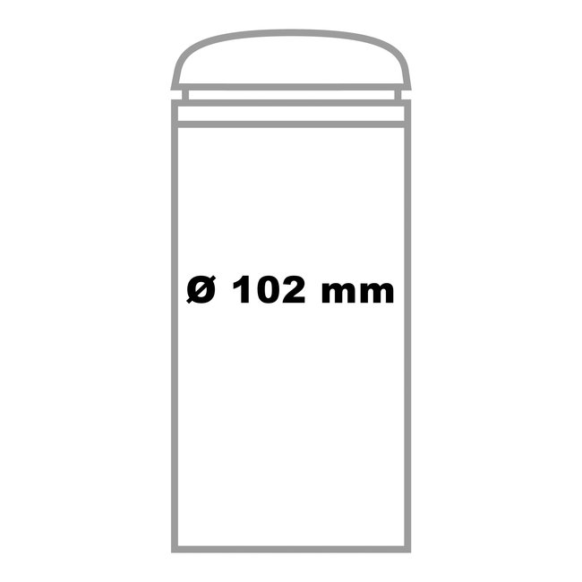 CITY Borne en inox MILANO – 1185 x Ø 102 mm – à bétonner