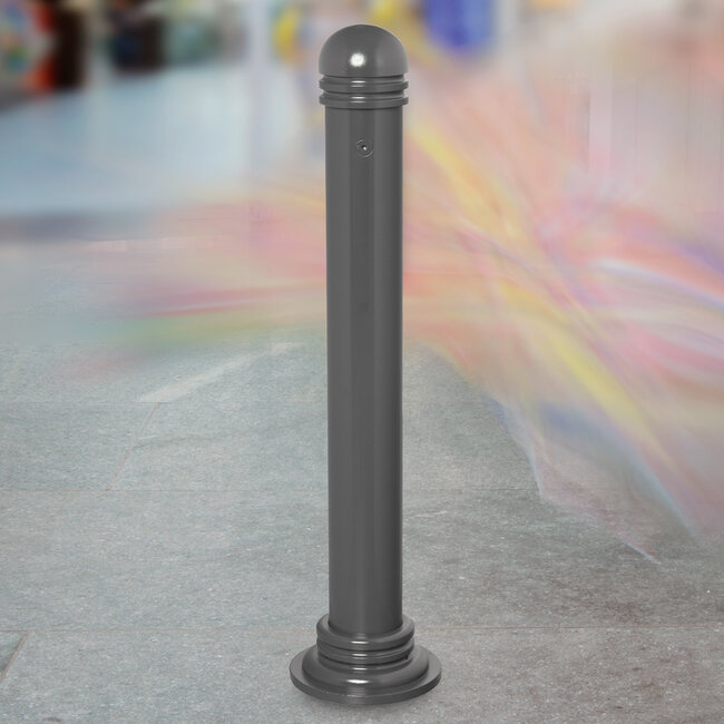 CITY paal GOTHA - 1300 x Ø101/185 mm - vast - twee kettingogen