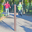 CITY paal POTSDAM - 1190 x Ø 76 mm - uitneembaar - ▲ slot - RAL 8019