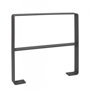 CITY Arceau d'appui GILA - 800x800x70 mm - sur platine - barre de genou - RAL 7016