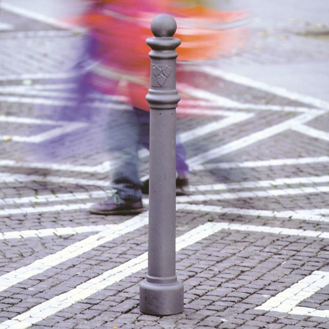 CITY Poteau GDANSK - 1325 x Ø 85 mm - amovible - serrure ▲ - un anneau de chaîne