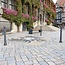 CITY paal GDANSK - 1325 X Ø 85 mm - uitneembaar - ▲ slot - twee kettingogen