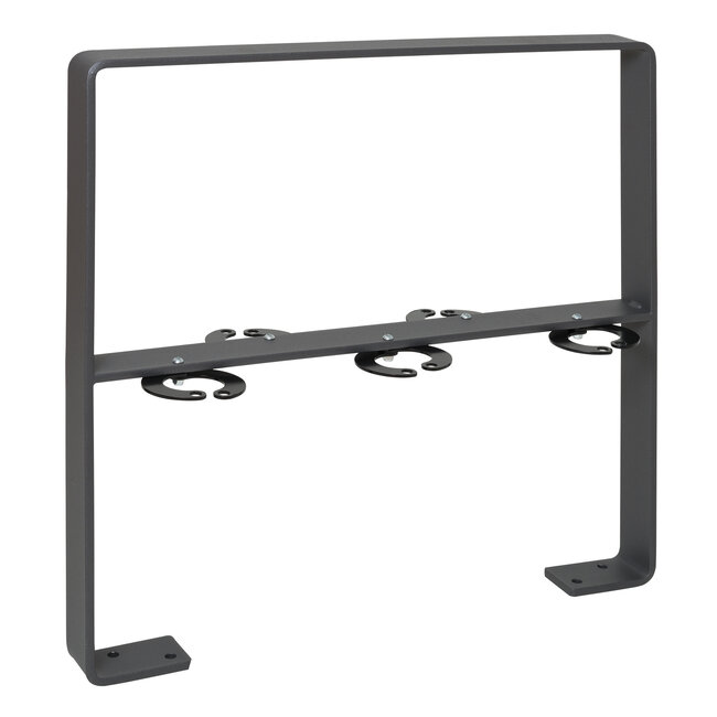 CITY aanleunbeugel GILA - 800 x 800 x 70 mm - op voetplaten - met kniebeugel -thermisch verzinkt en gepoedercoat