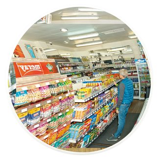 DETEKTIV ECO Miroir de circulation - Ø 300 mm - avec support