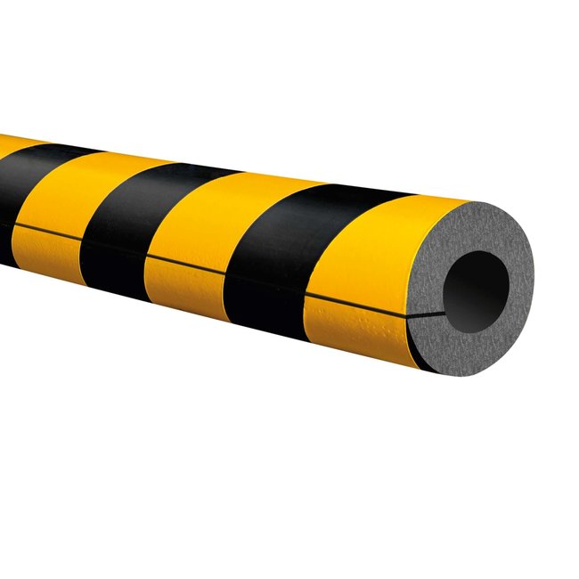 MORION Stootrand buis Ø 25 mm - 360° - 1000 mm - geel/zwart