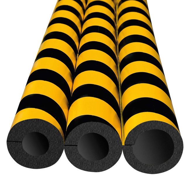 MORION Mousse de protection tube Ø 25 mm - 360° - 1000 mm - jaune/noir