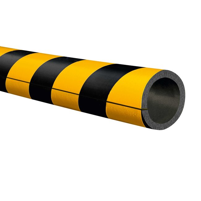 MORION Stootrand buis Ø 50 mm - 360° - 1000 mm - geel/zwart