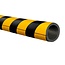 MORION Stootrand buis Ø 50 mm - 360° - 1000 mm - geel/zwart