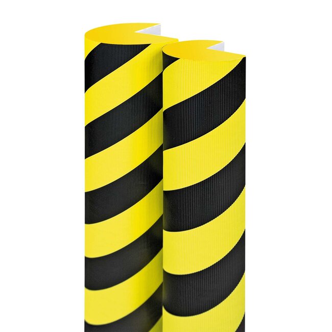 MORION Stootrand XL - O profiel Ø 150 mm - zelfklevend - 1000 mm - geel/zwart