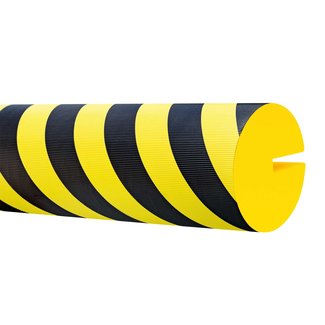 MORION profielstootrand XL - rond Ø 150 mm - 1000 mm - geel/zwart