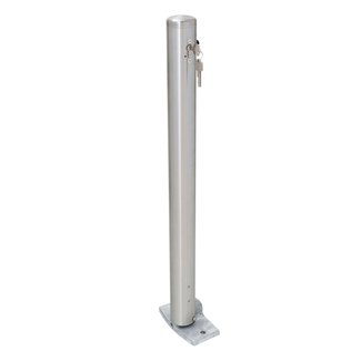CITY Poteau inox MILANO – 925 x Ø 76 mm – basculant – serrure à cylindre