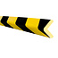 MORION stootrand - L profiel 47x47x12 - zelfklevend - 1000 mm - geel/zwart