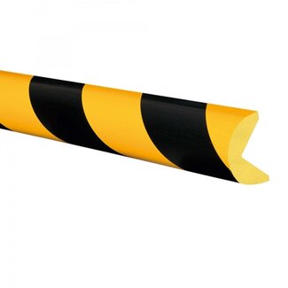 MORION stootrand-O profiel Ø 40 mm-zelfklevend-1000 mm-geel/zwart