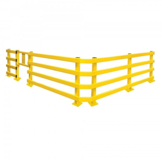 BLACK BULL Rail de guidage XL pour entrepôt 1000 mm, poteau, revêtu