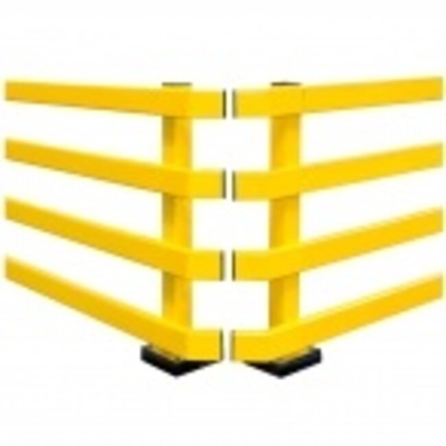 BLACK BULL Magazijn Geleidrail XL 1000 mm, standpaal, gecoat