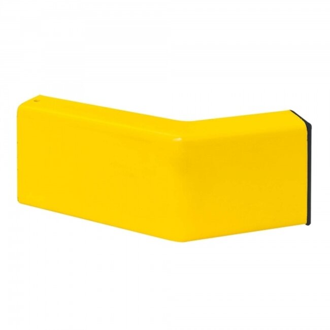 BLACK BULL Planche de protection contre les chocs – angle 45° – revêtue – avec embout noir