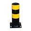 BLACK BULL Poteau de rampe pour camions - sur platine - Ø159 mm - galvanisé - noir/jaune