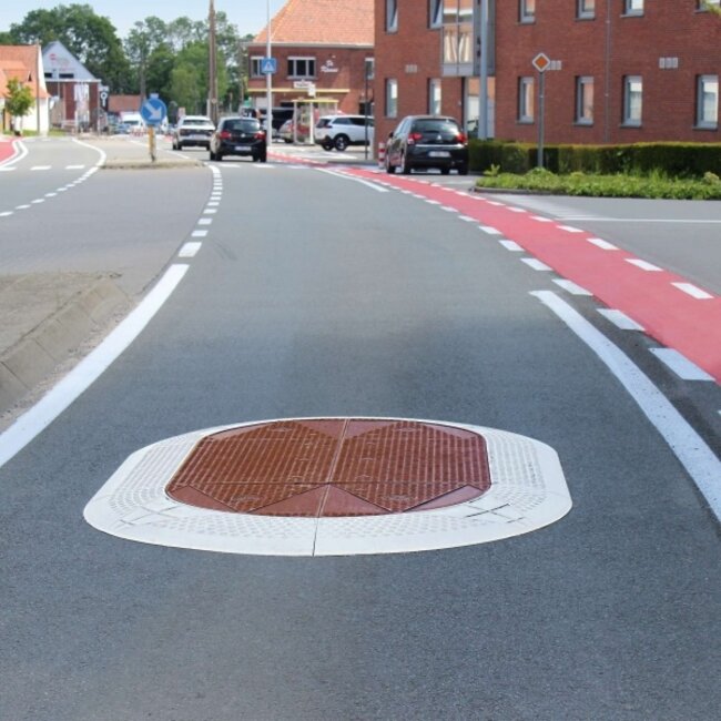 GAMMA Berlijns kussen ovaal - 2800 x 1800 x 70 mm - rood