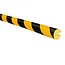 MORION Protection des bords - rond Ø 40 mm - 1000 mm - jaune/noir