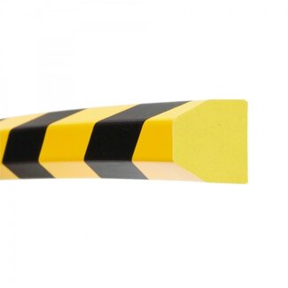 MORION Bordure de protection – trapèze plat – autocollant – 1000 mm – jaune/noir