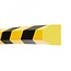 MORION Bordure de protection – trapèze plat – autocollant – 1000 mm – jaune/noir