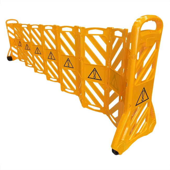 MORION FLEX GUARD barrière extensible PVC - 4000 x 1000 mm - jaune
