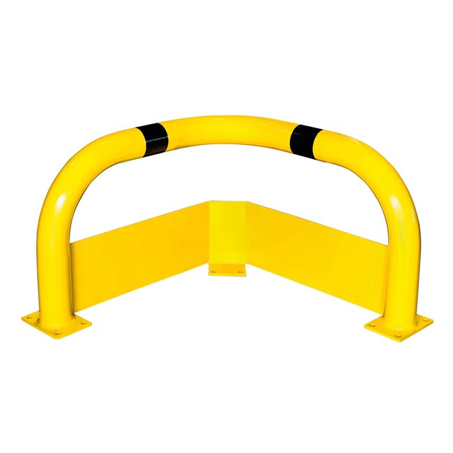 BLACK BULL Arceau de protection d'angle anti-encastrement en acier XL - 500 x 500 x 350 - revêtu