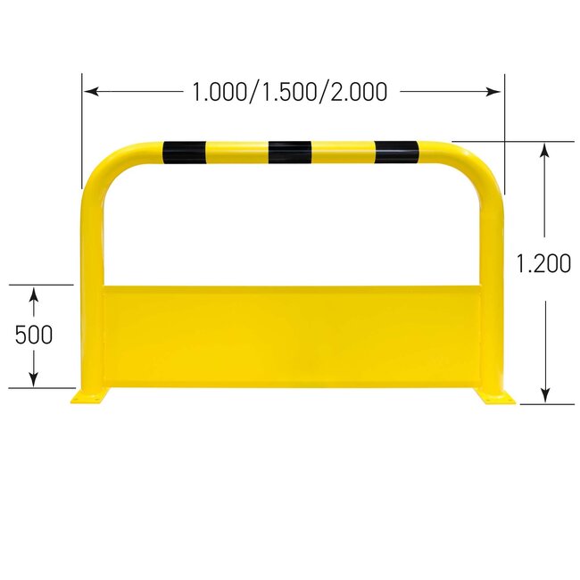 BLACK BULL Arceau de protection anti-encastrement en acier XL - 1200 x 2000 - revêtu
