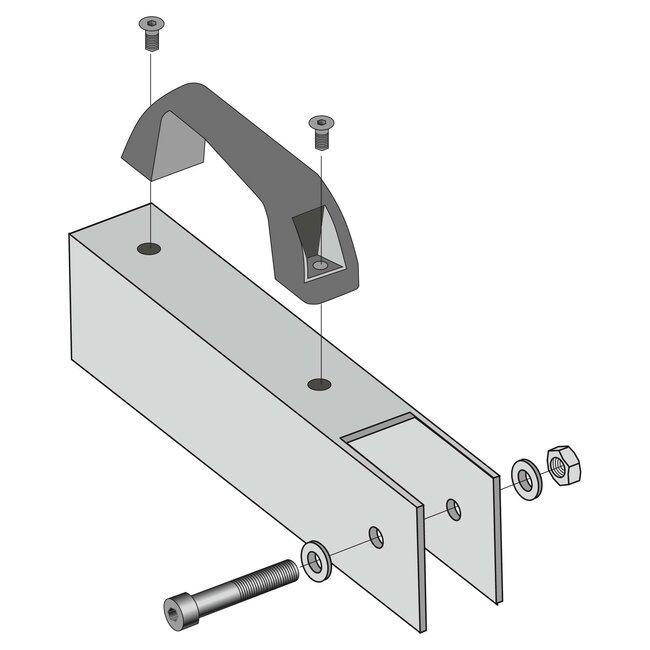 BLACK BULL Verrou en U en acier pour portillons de barrière BLACK BULL