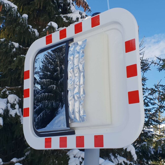 DURABEL ECO IceFree - RVS verkeersspiegel - 600 x 800 mm