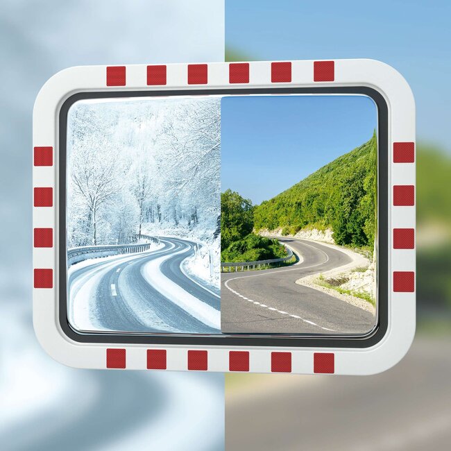 DURABEL ECO IceFree - miroir de sécurité en acier inoxydable - 800 x 1000 mm