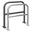 CITY Arceau vélo SPINT - 800 x 800 x 48 mm - barre transversale sur platines