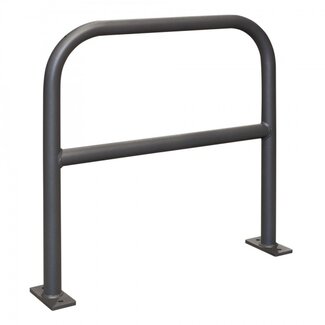 CITY Arceau vélo SPINT - 800 x 800 x 48 mm - RAL 7016 - barre transversale sur platines