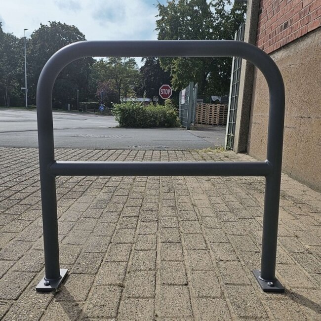 CITY Aanleunbeugel SPRINT - 800 x 800 x 48 mm - op voetplaten - RAL 7016 - met dwarsbuis