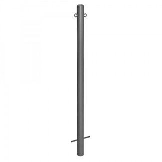 MORION Poteaux de délimitation Ø 60 mm - fixes à bétonner - deux anneaux de chaîne - DB703